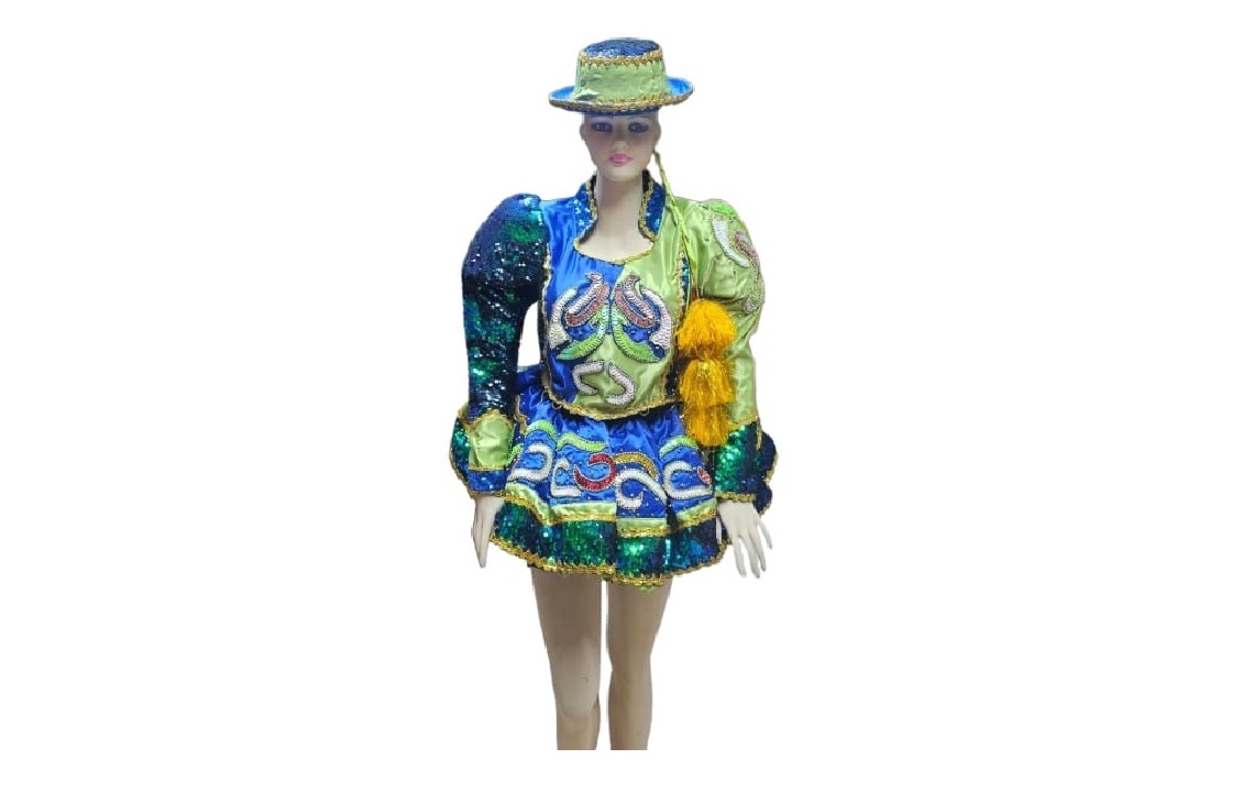 Traje Caporal Azul con Verde Primaria